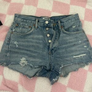 Agolde Blue Jean Shorts